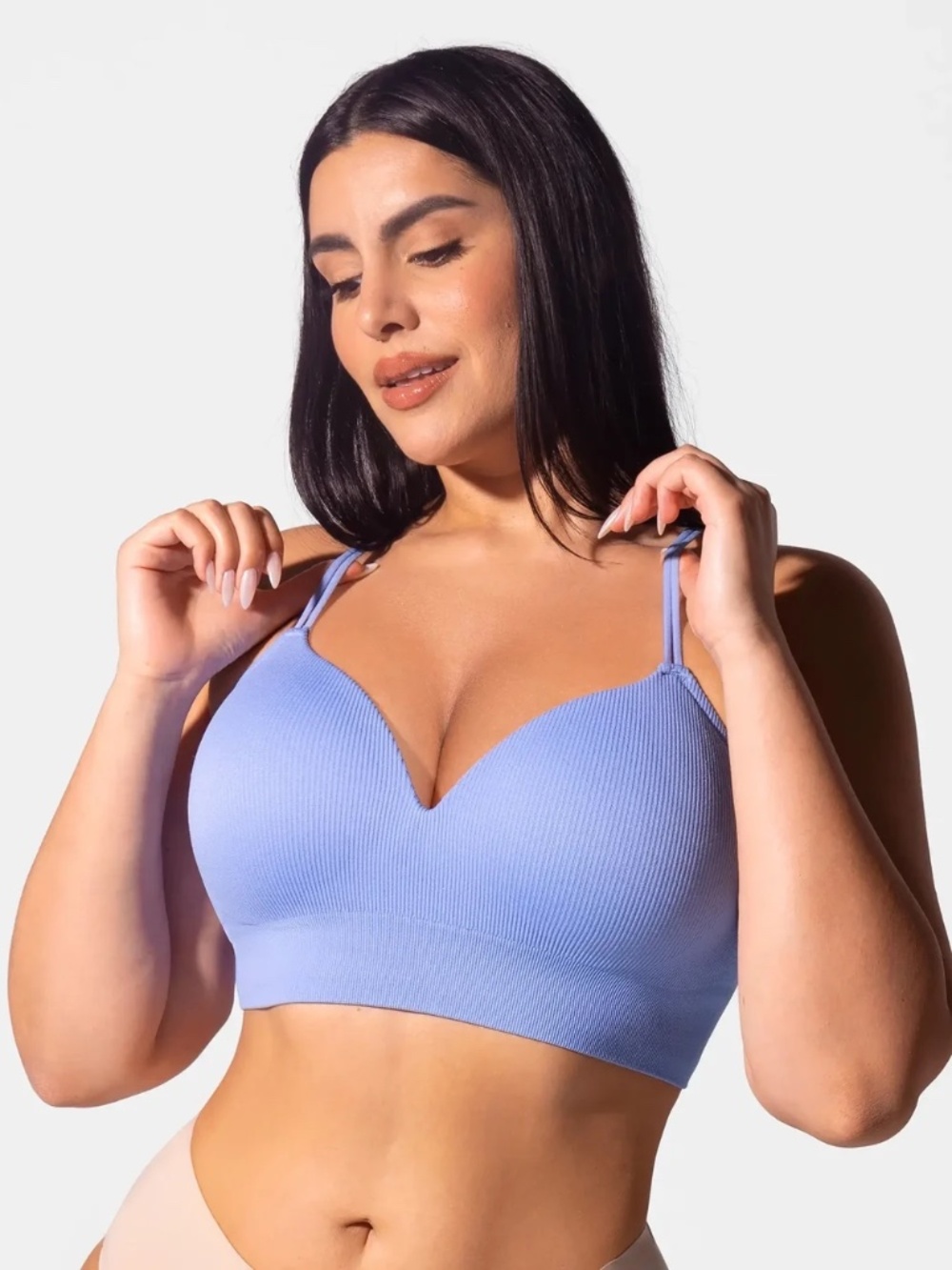 Wireless Ribbed Bra (Size M)